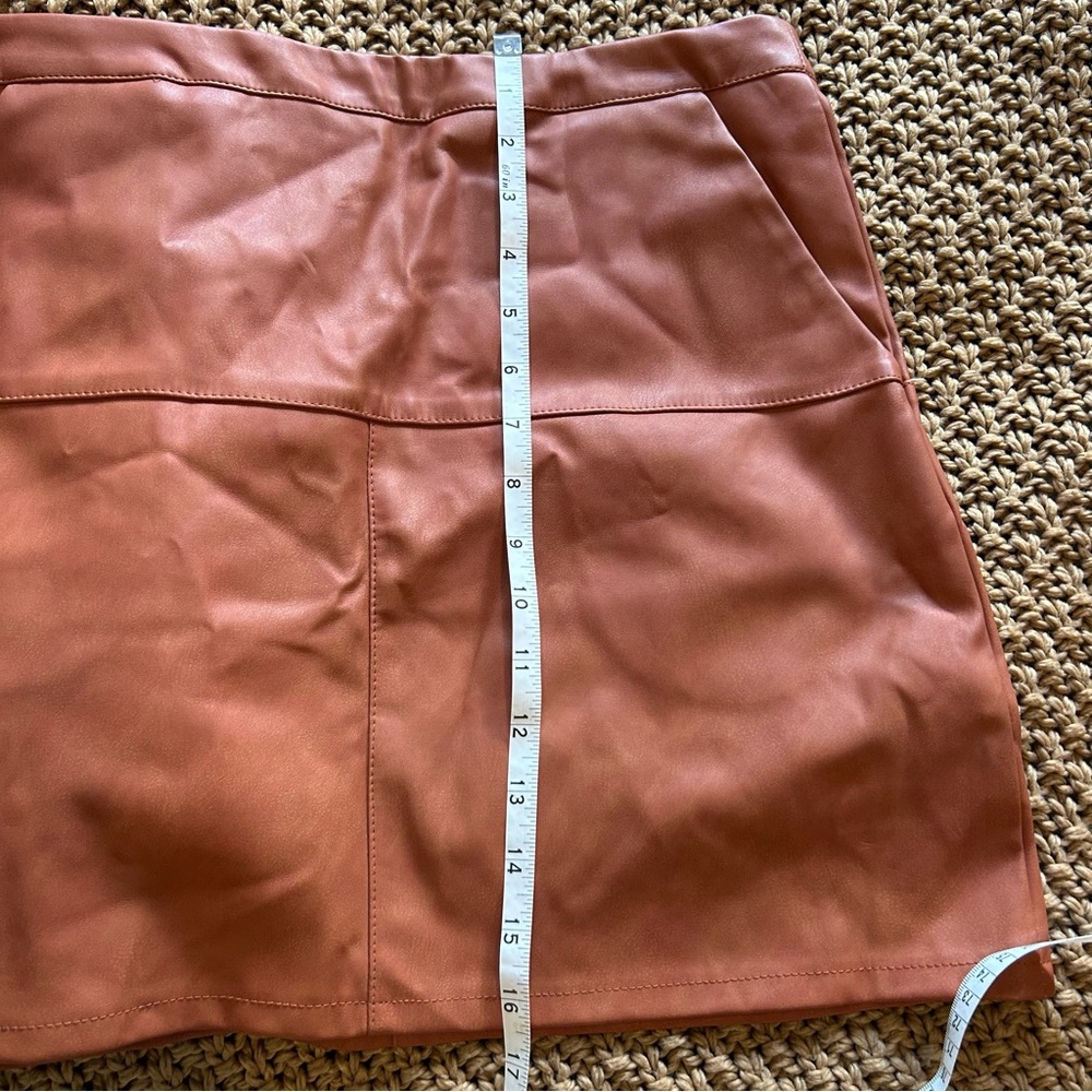 Shinestar Rust Mini Skirt - Picture 4 of 5